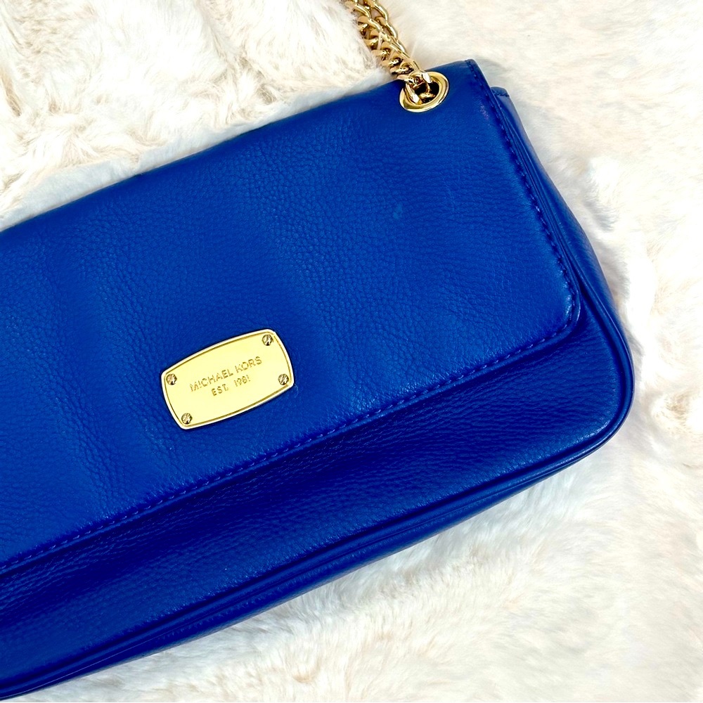 Leather Bag w/ Adjustable Gold Chain Strap